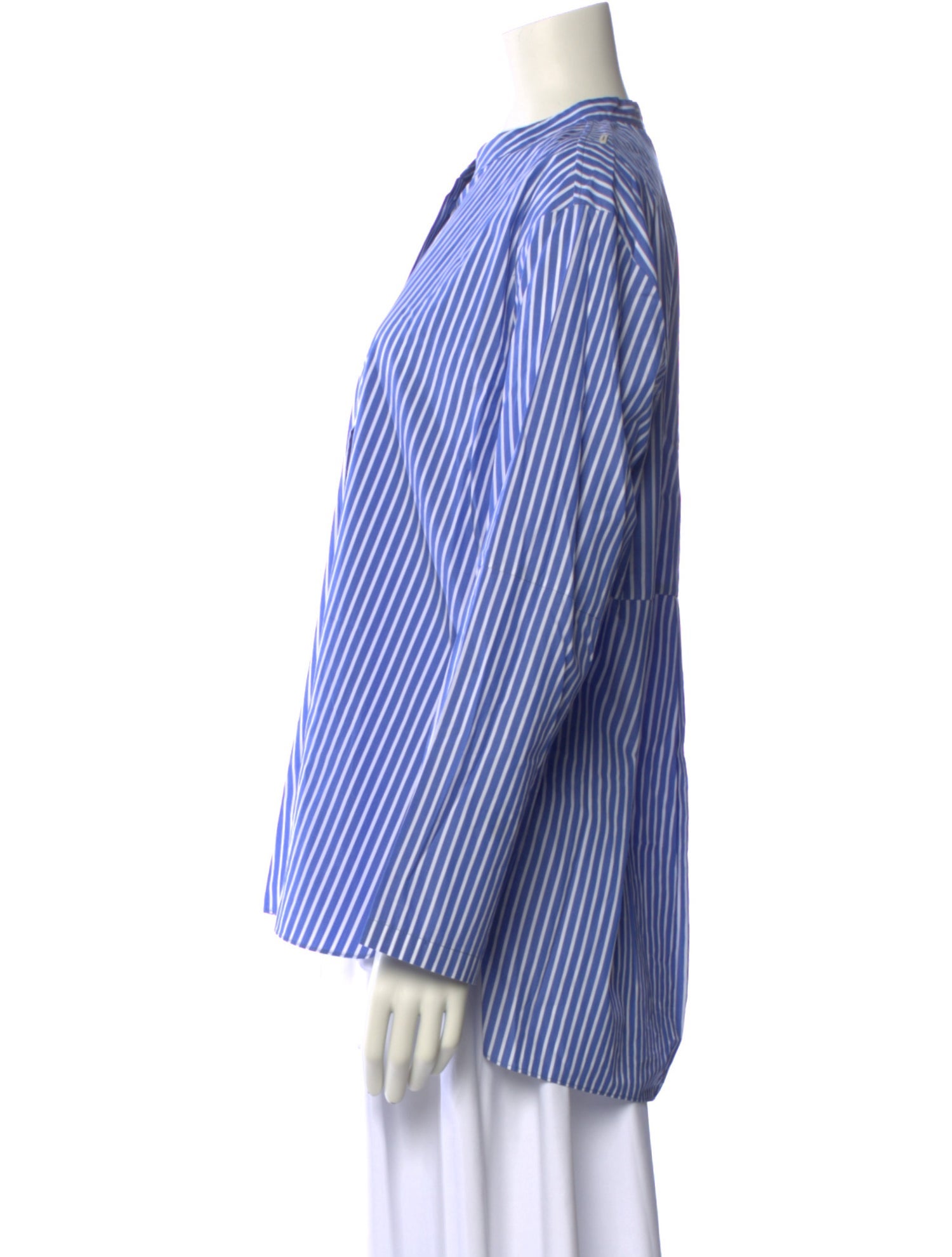 'S Max Mara Striped Crew Neck Blouse
