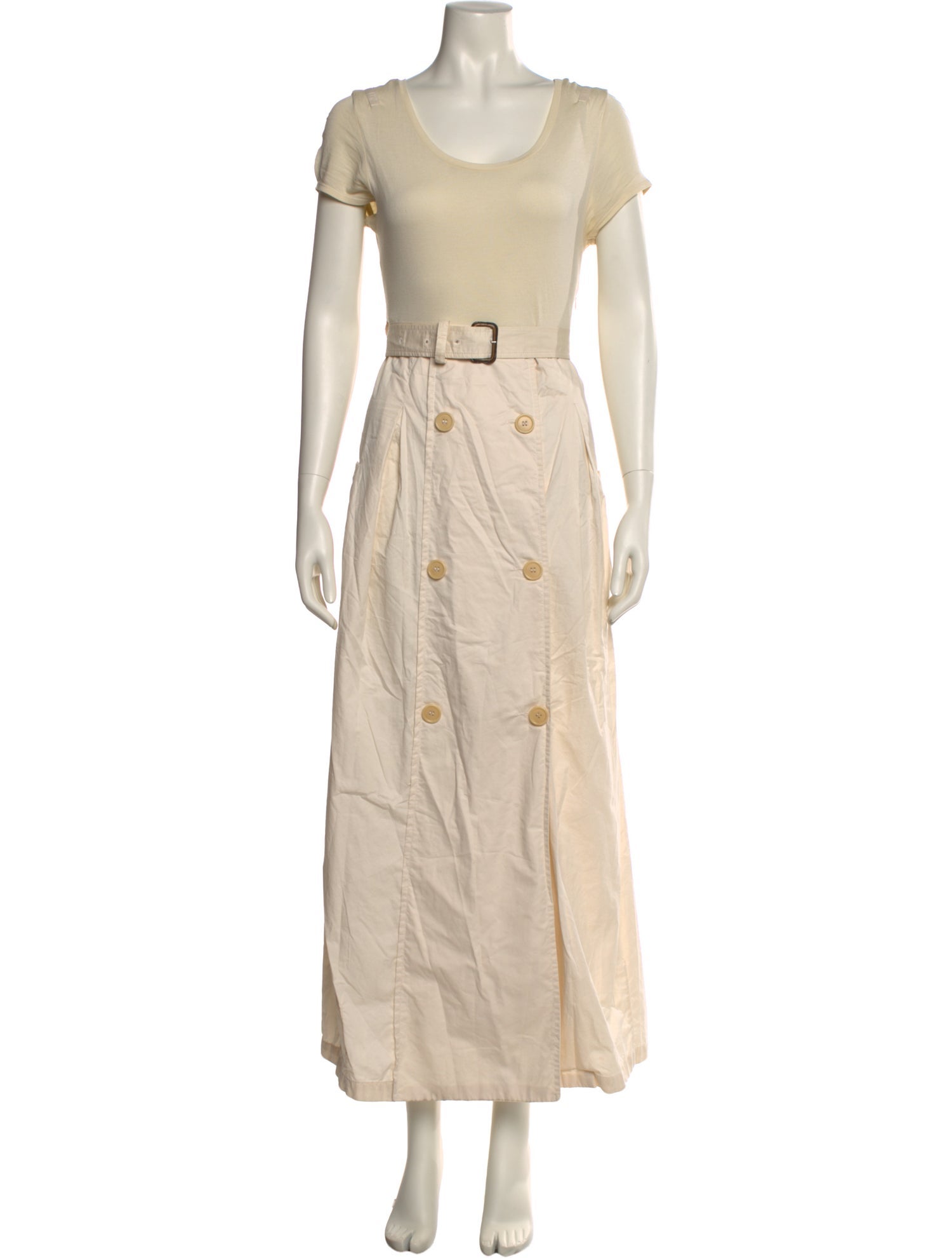 'S Max Mara Scoop Neck Long Dress