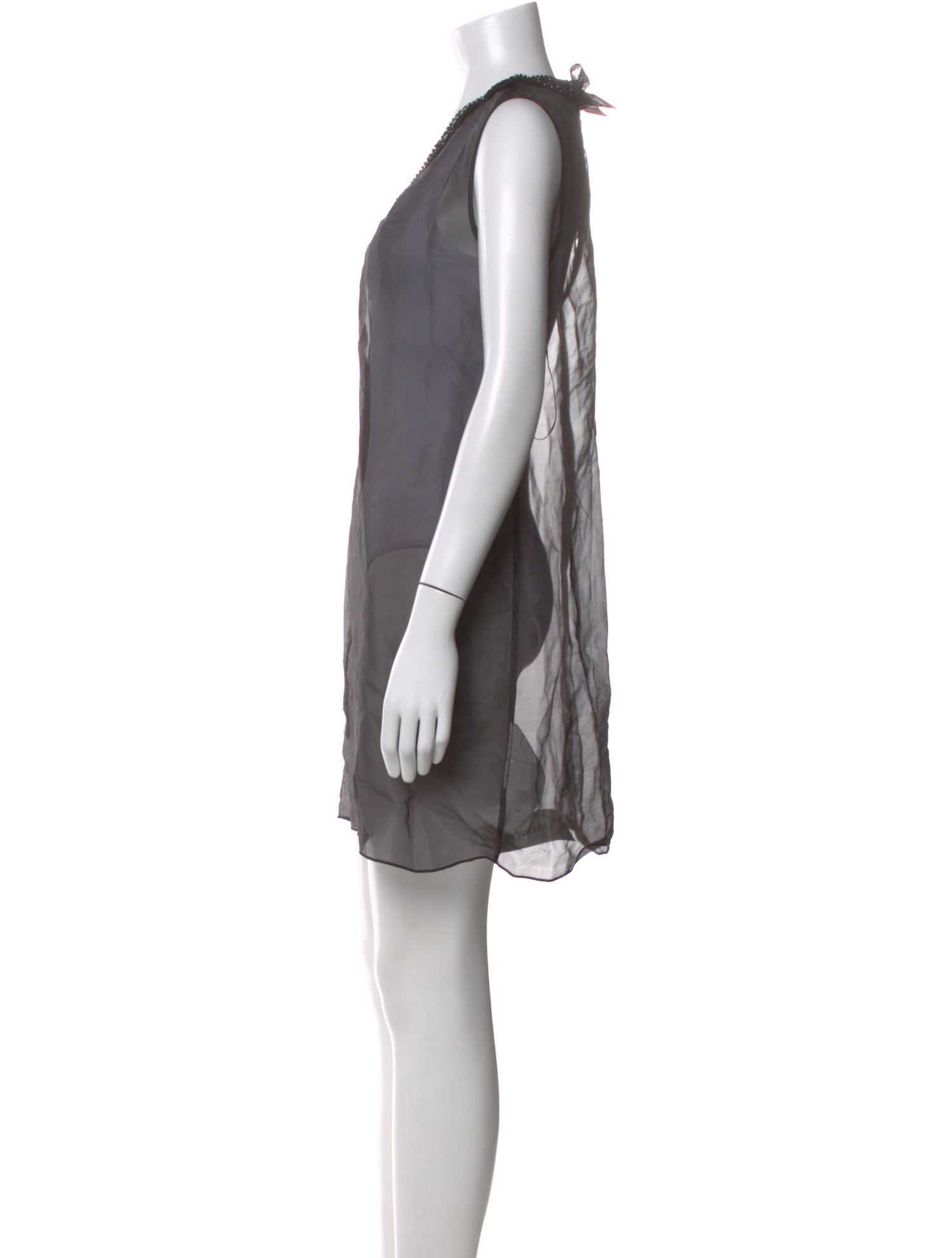 knee length dresses for ladies Marlon Crepe and Mesh Maxi Dress / Black | Meshki main image 0