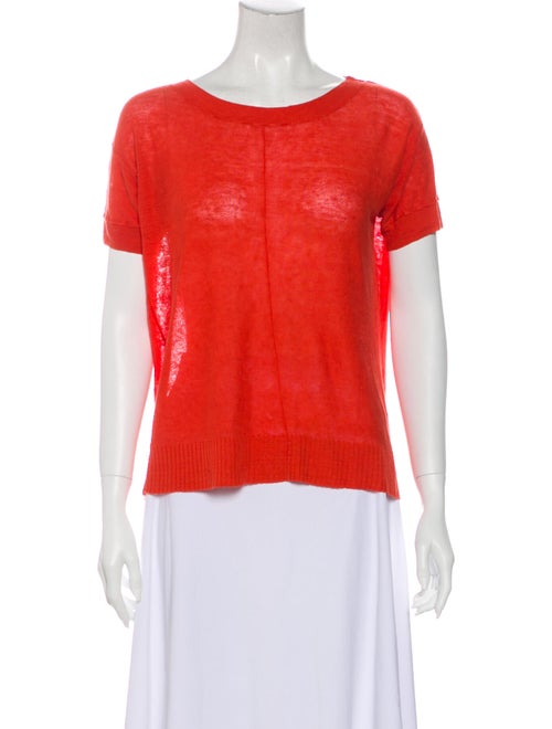 Samuji Scoop Neck Sweater Red