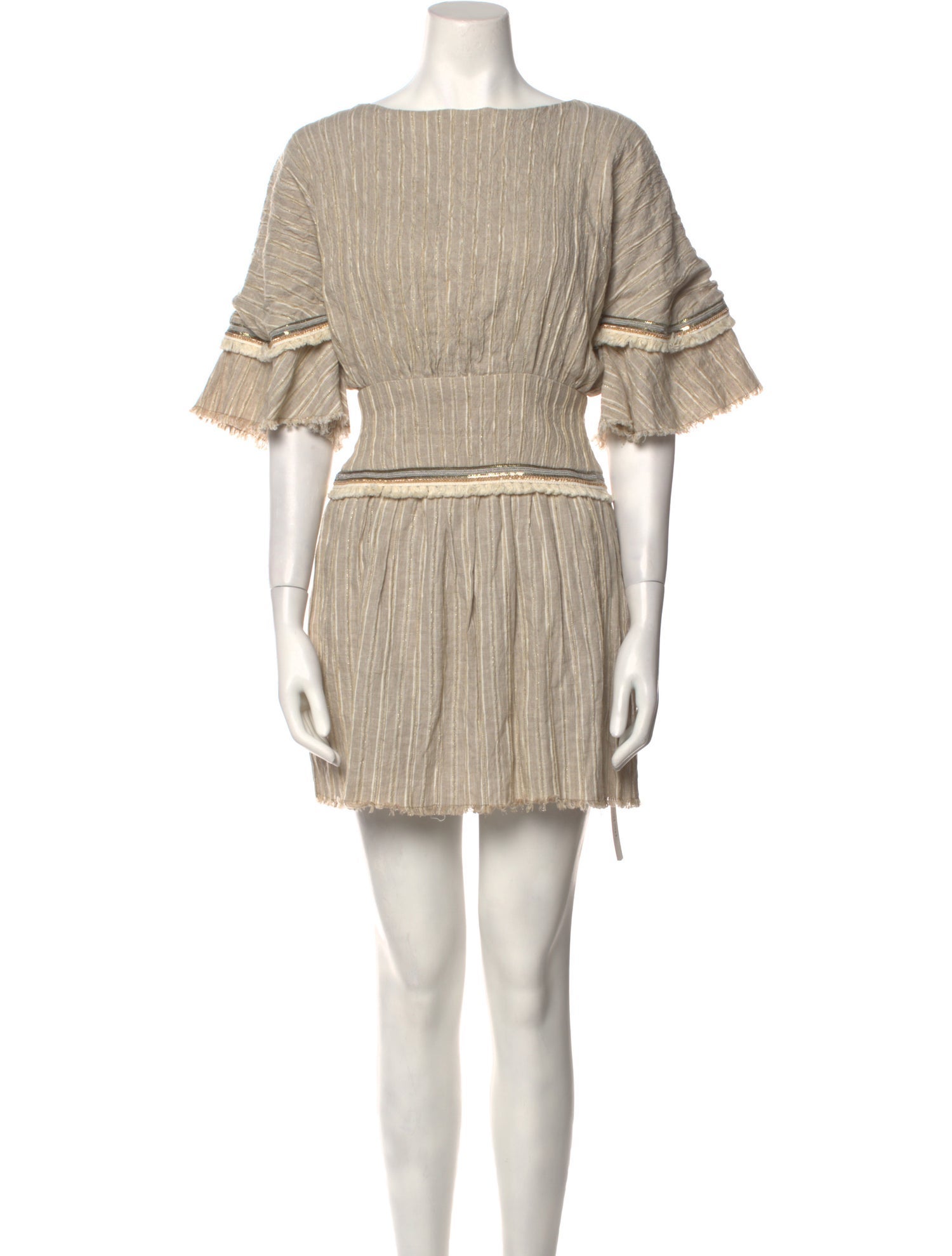 Stevie May Bateau Neckline Mini Dress