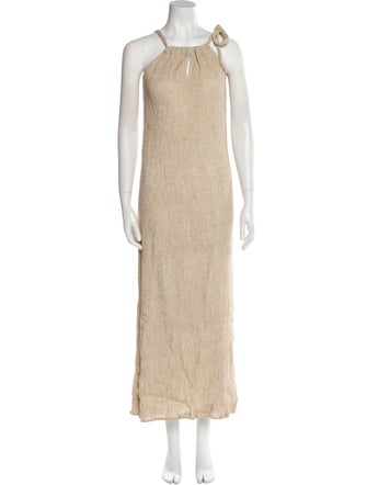 Savannah Morrow The Label Square Neckline Long Dress