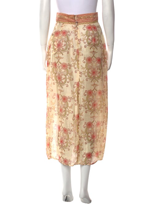 Savannah Morrow The Label Silk Midi Length Skirt