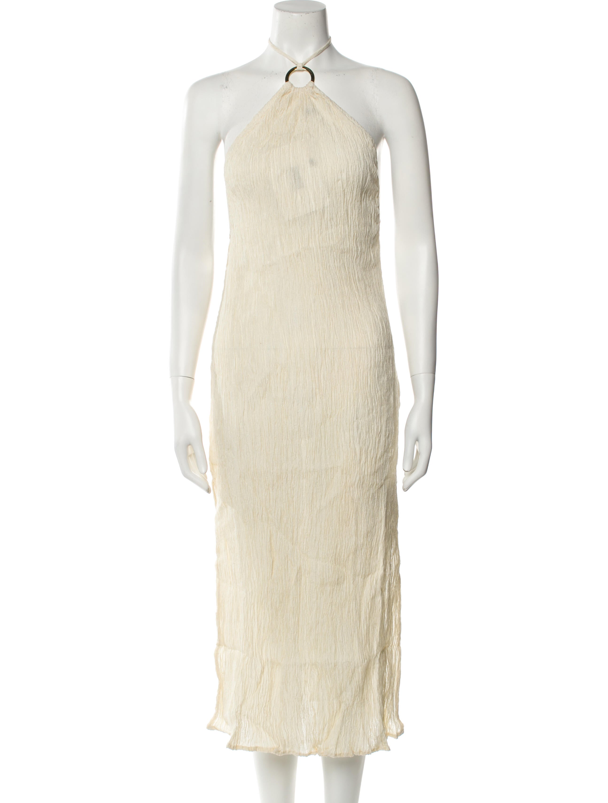 Savannah Morrow The Label Silk Midi Length Dress