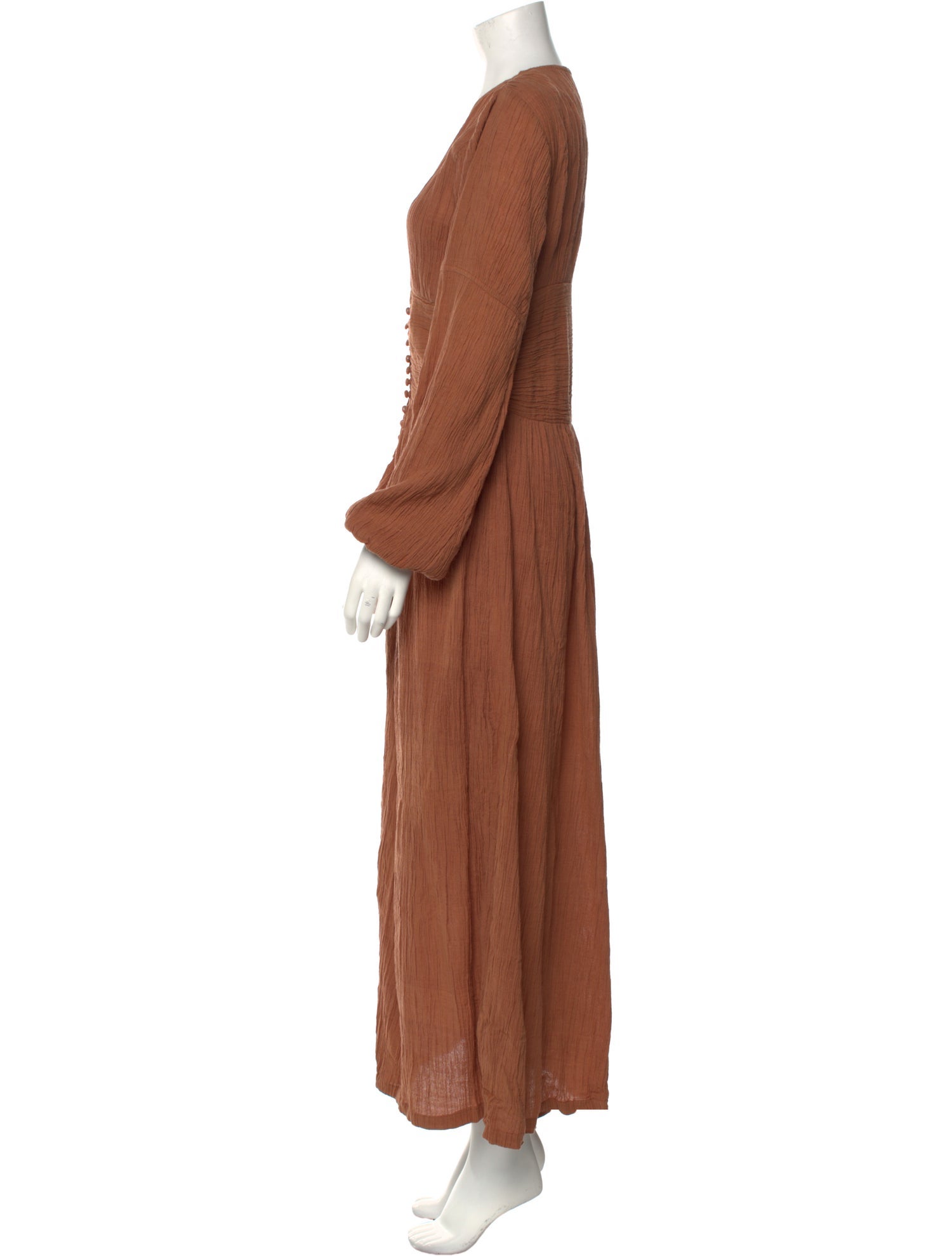 Savannah Morrow The Label Plunge Neckline Long Dress