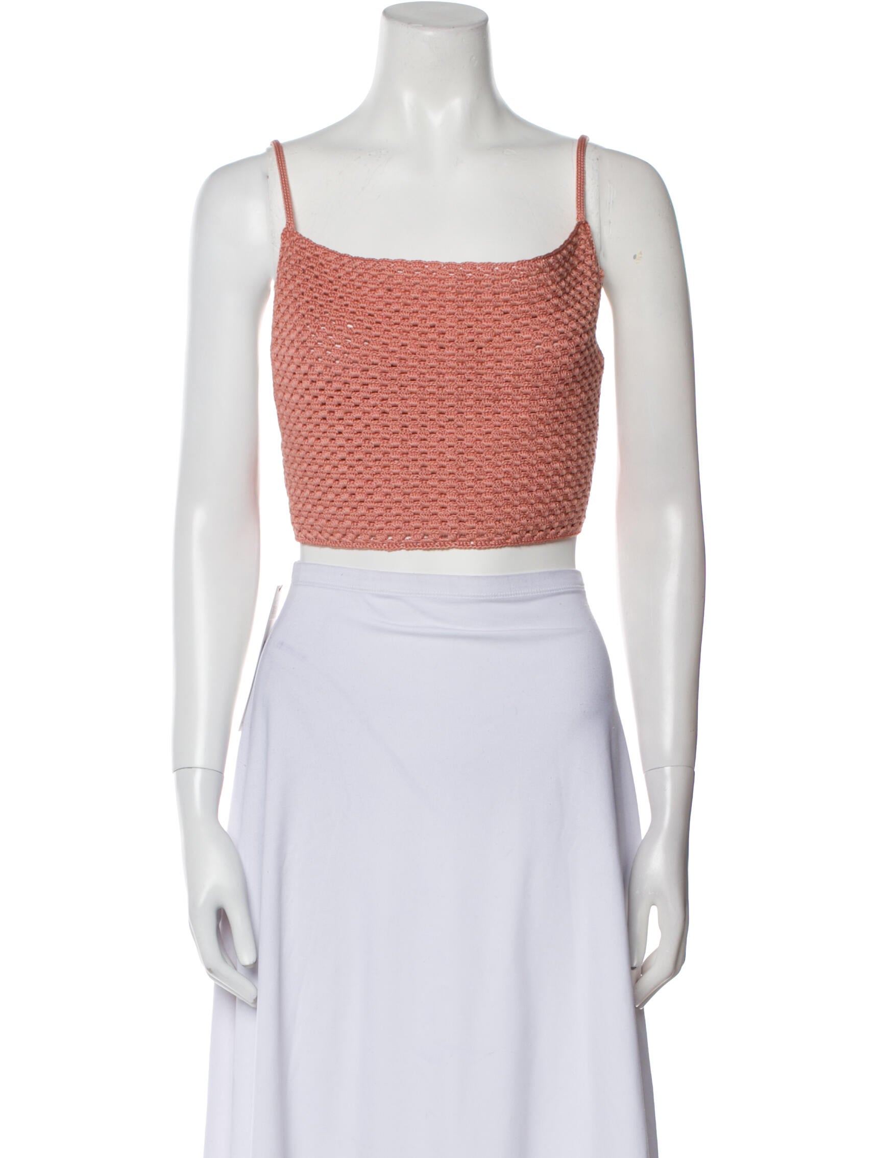 Savannah Morrow The Label Square Neckline Sleeveless Crop Top w/ Tags