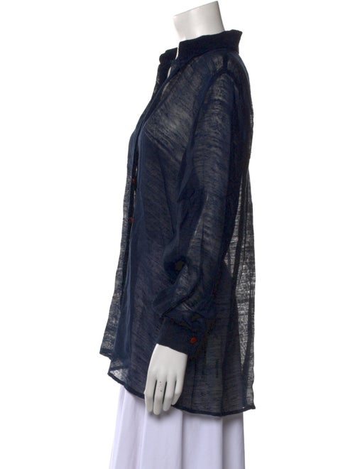 Savannah Morrow The Label Silk Animal Print Button-Up Top