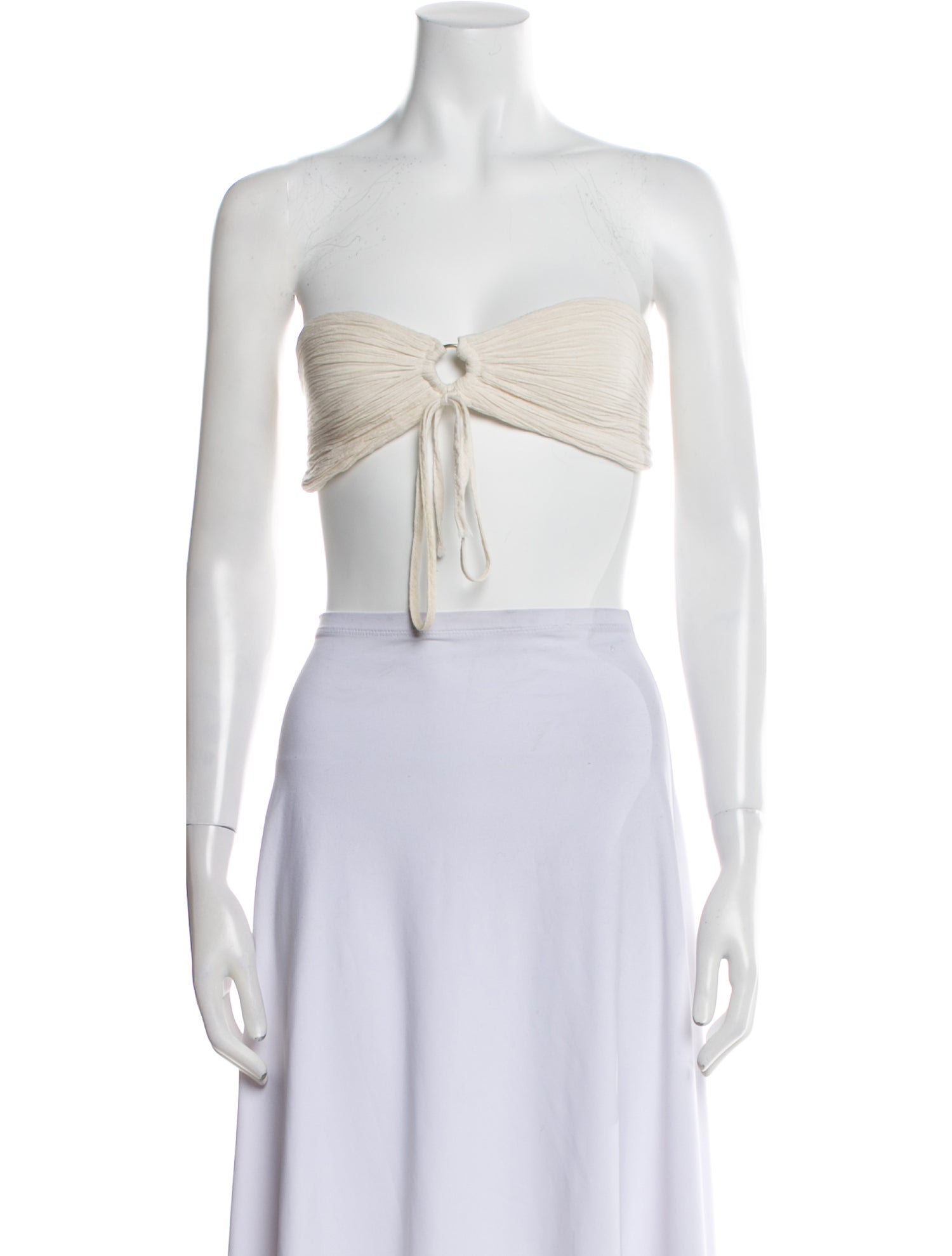 Savannah Morrow The Label Strapless Crop Top