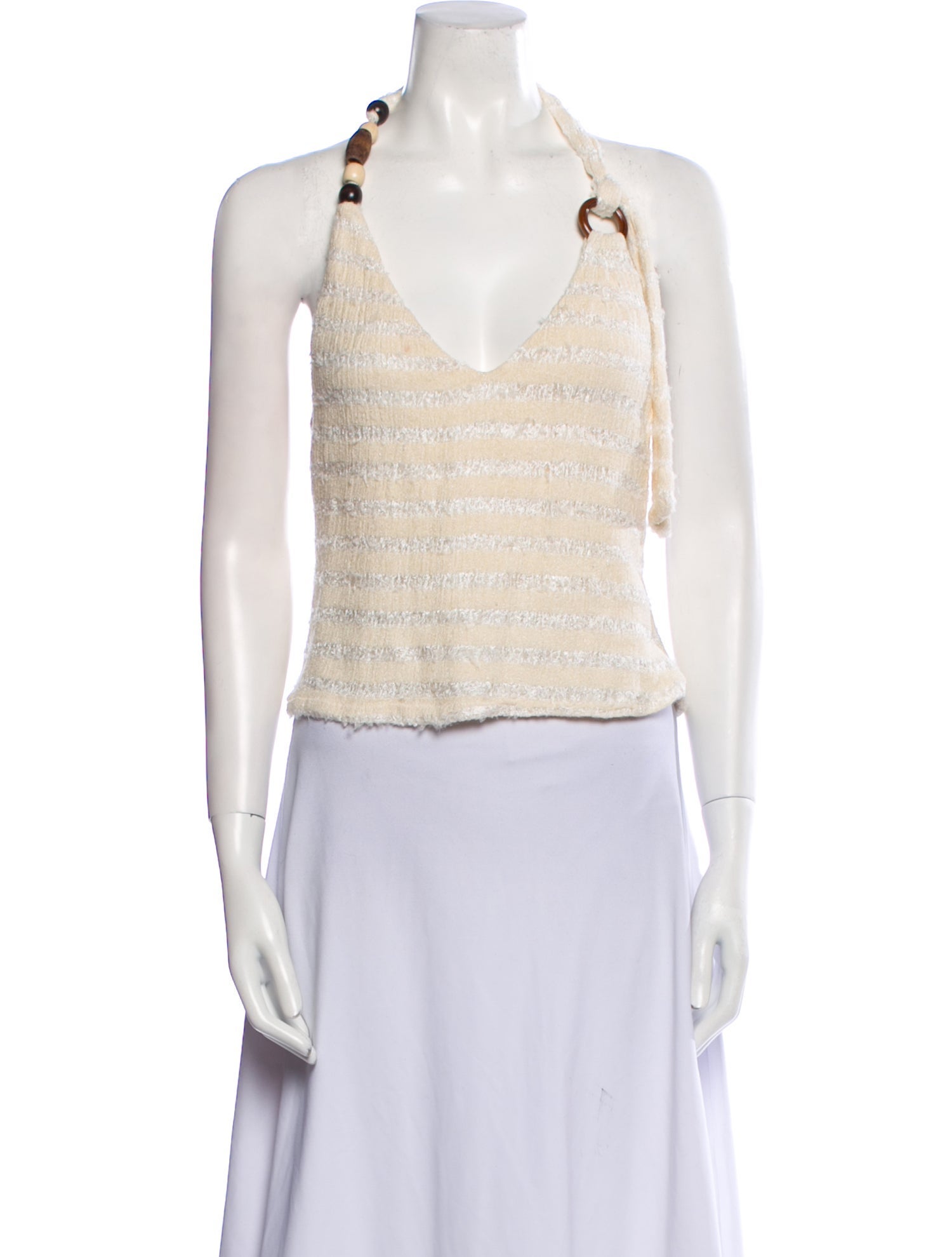 Savannah Morrow The Label Bamboo Striped Crop Top