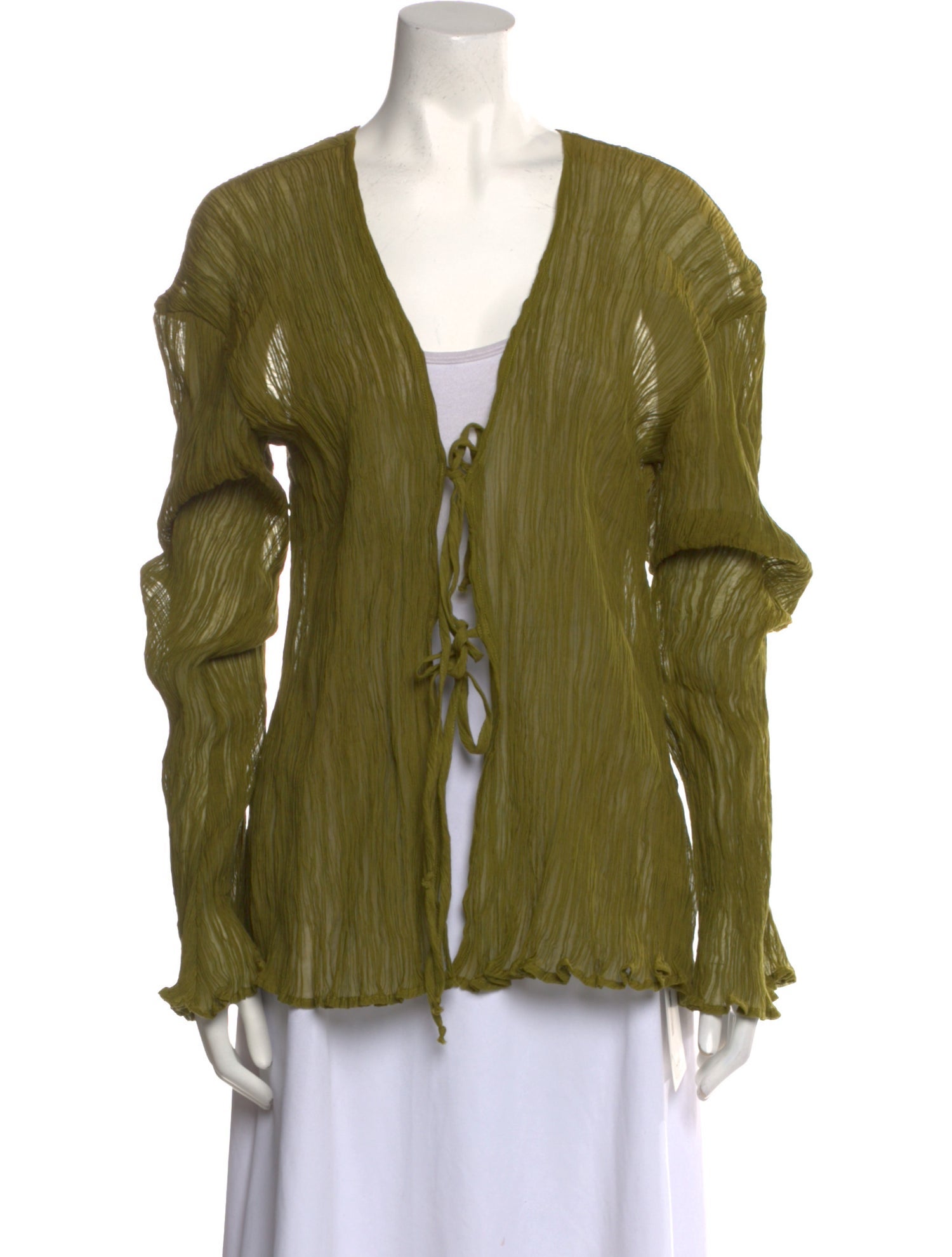 Savannah Morrow The Label V-Neck Long Sleeve Top w/ Tags