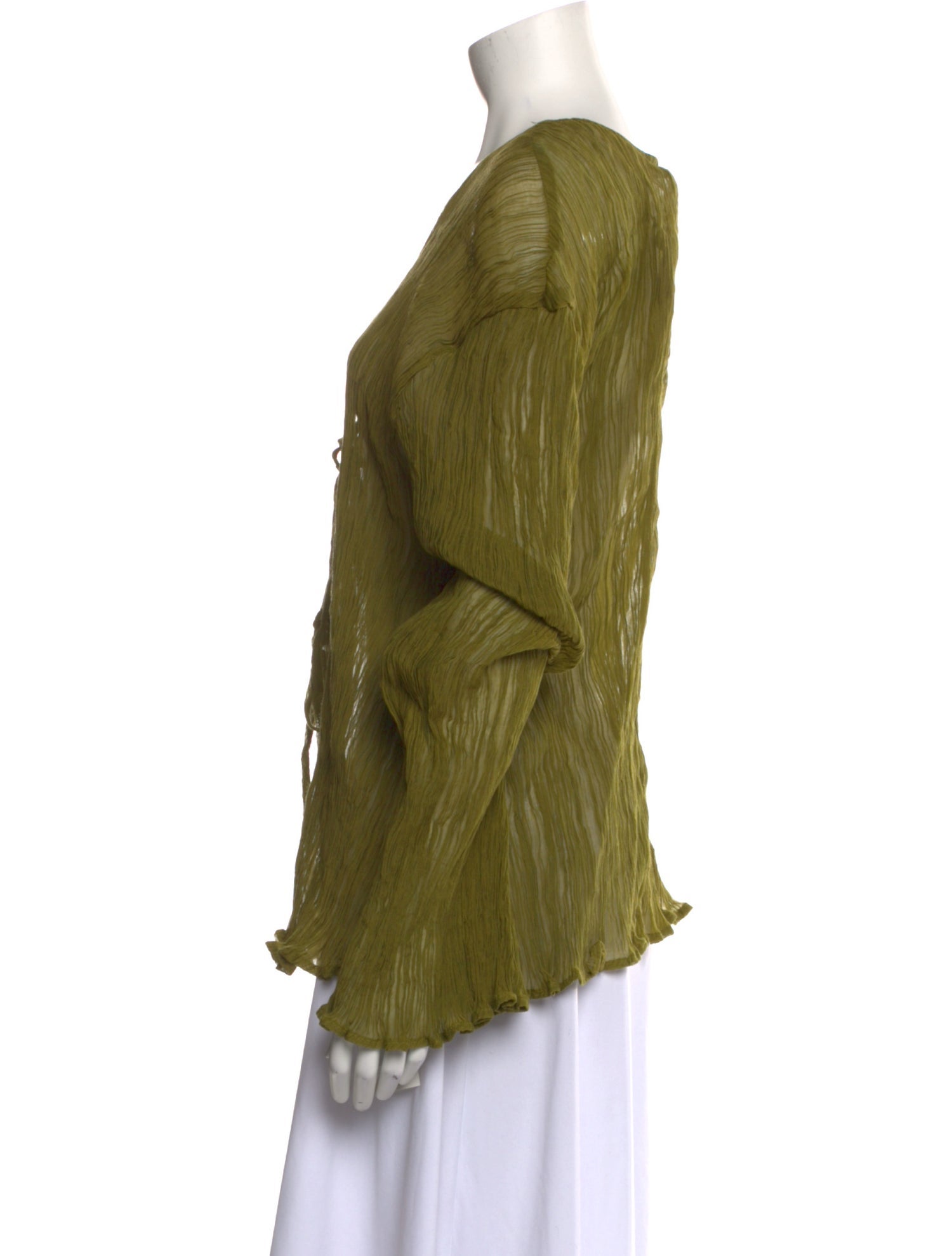 Savannah Morrow The Label V-Neck Long Sleeve Top w/ Tags