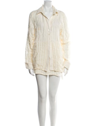 Savannah Morrow The Label Linen Striped Skirt Set