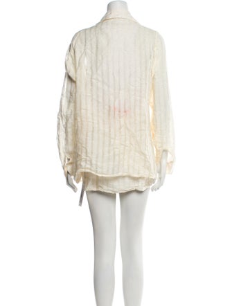 Savannah Morrow The Label Linen Striped Skirt Set