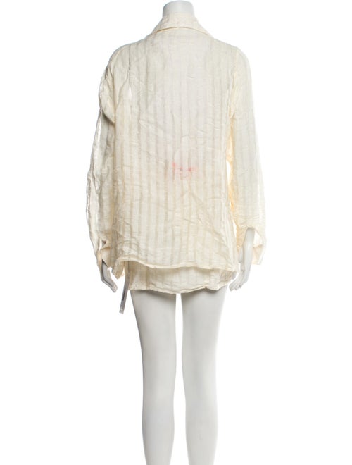 Savannah Morrow The Label Linen Striped Skirt Set