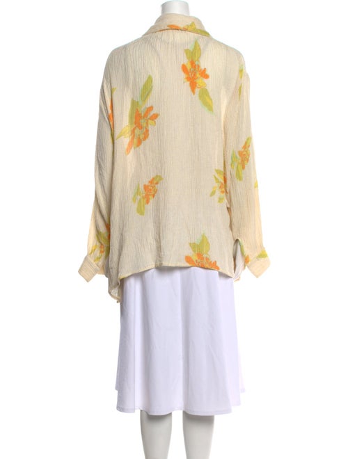 Savannah Morrow The Label Silk Printed Button-Up Top