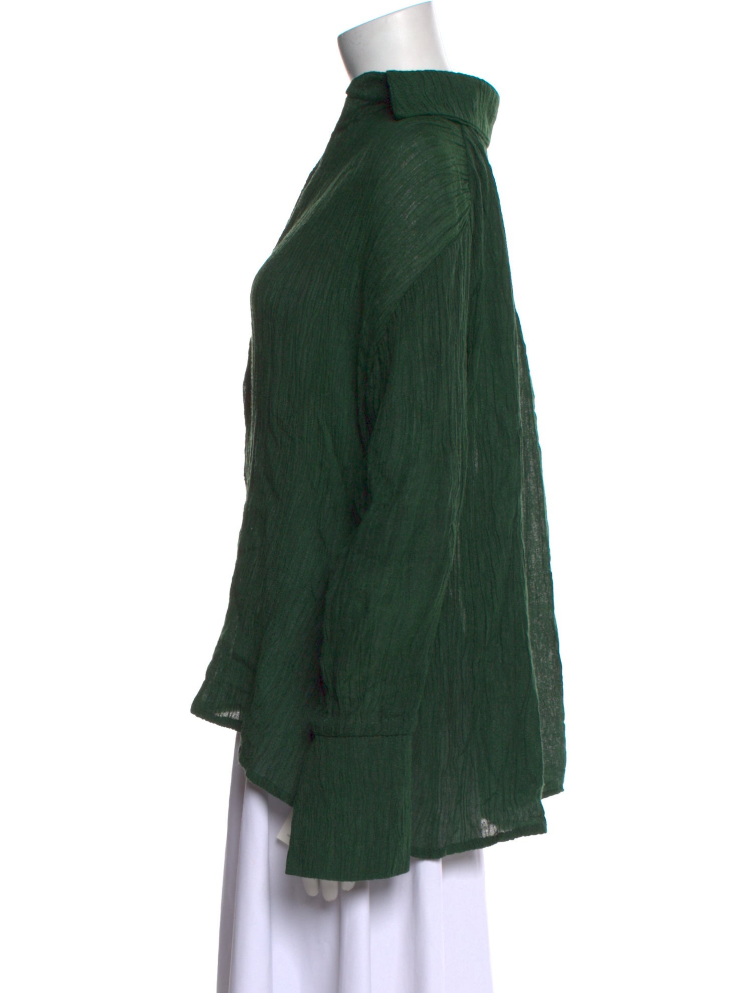 Savannah Morrow The Label Silk Long Sleeve Button-Up Top