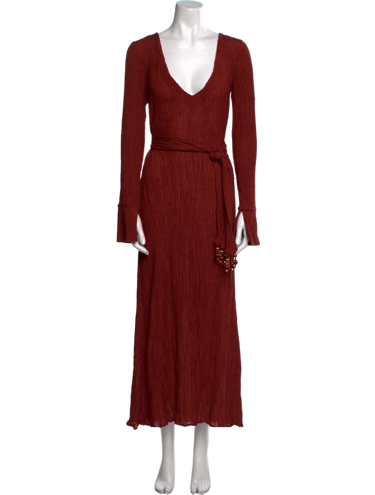 Savannah Morrow The Label V-Neck Long Dress