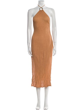 Savannah Morrow The Label Silk Midi Length Dress