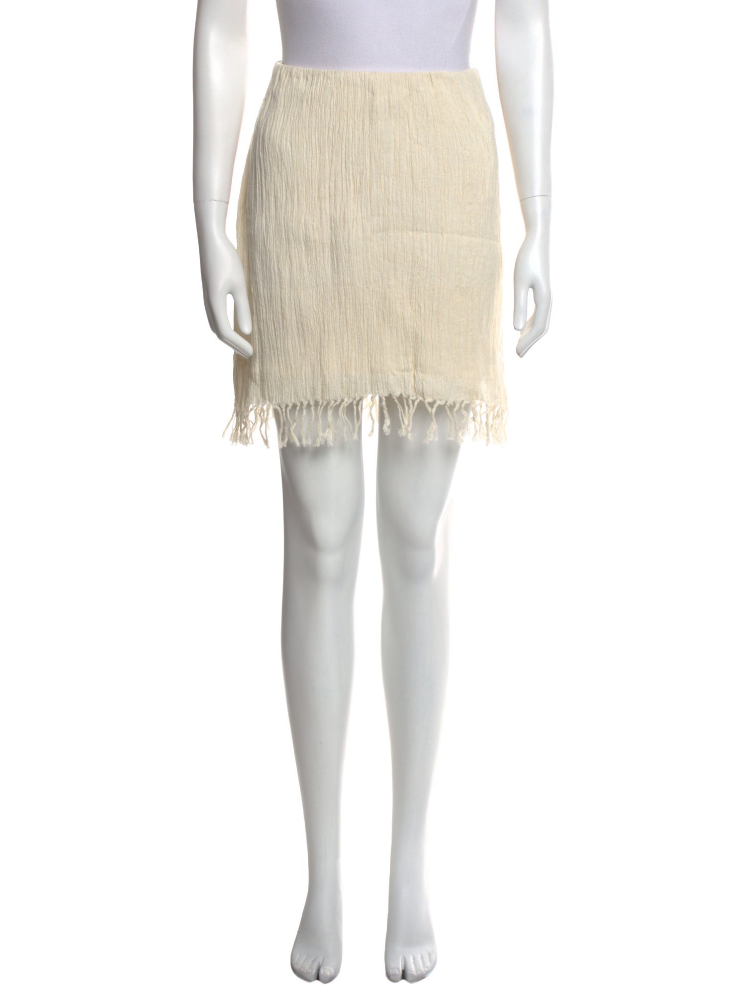 Savannah Morrow The Label Fringe Trim Accent Mini Skirt