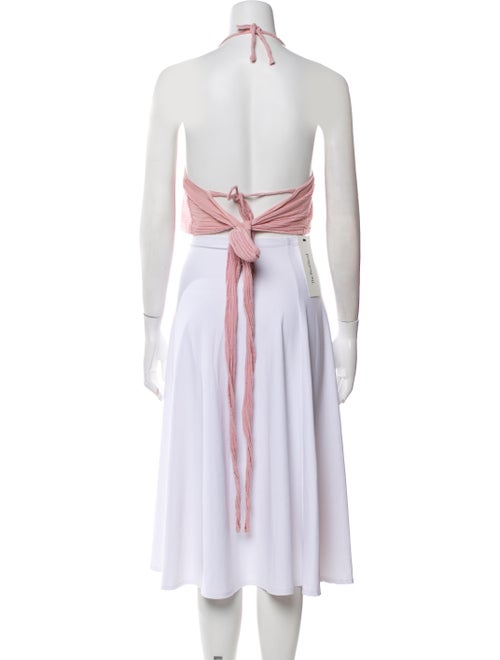 Savannah Morrow The Label Square Neckline Sleeveless Crop Top