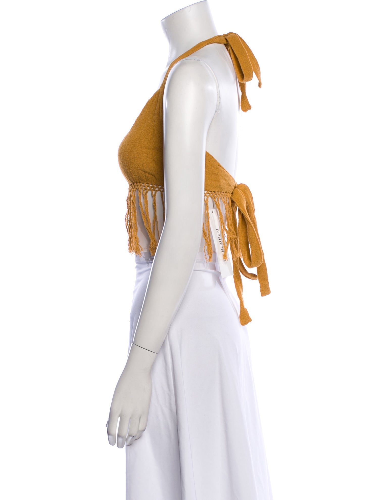 Savannah Morrow The Label Square Neckline Sleeveless Crop Top