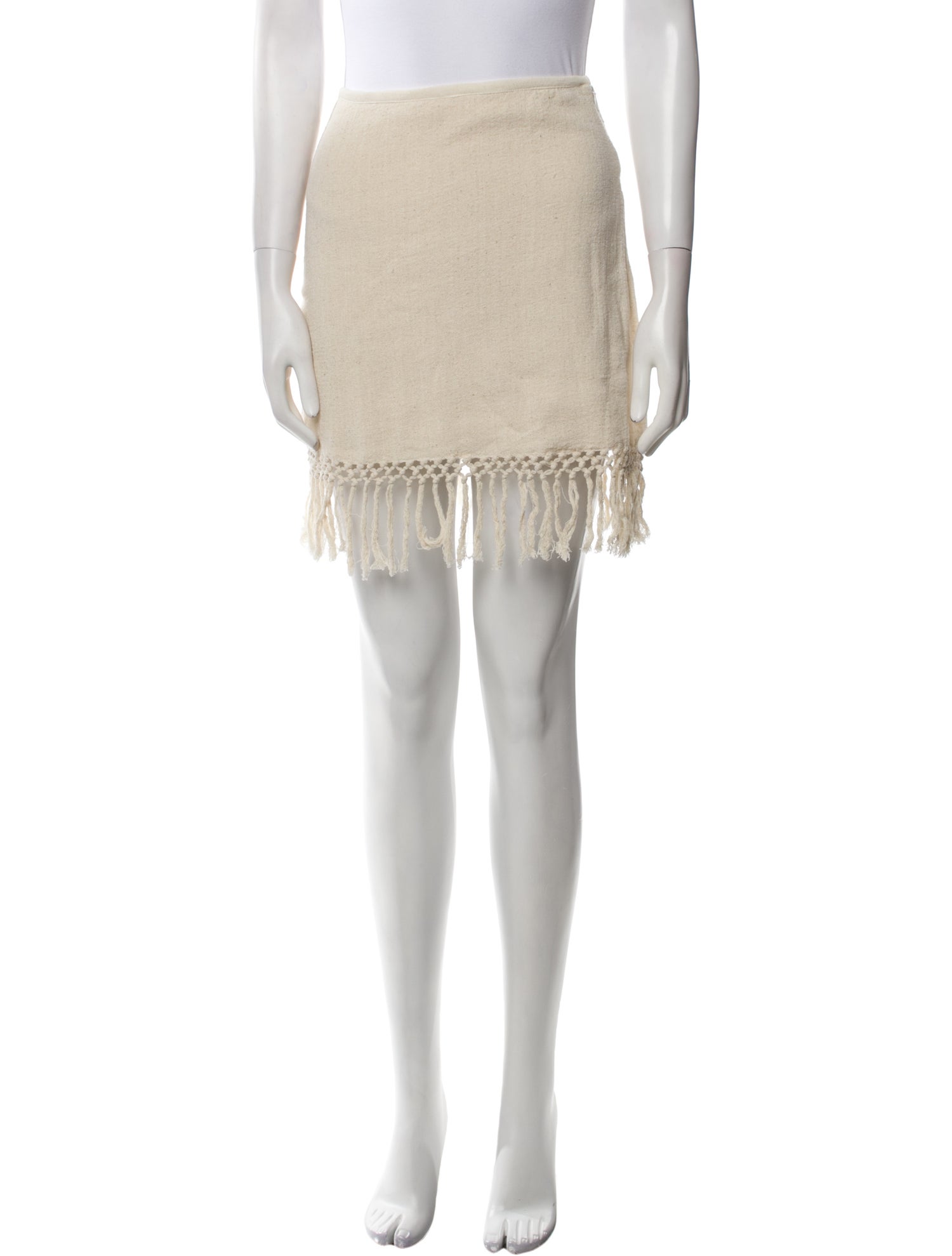 Savannah Morrow The Label Fringe Trim Accent Mini Skirt