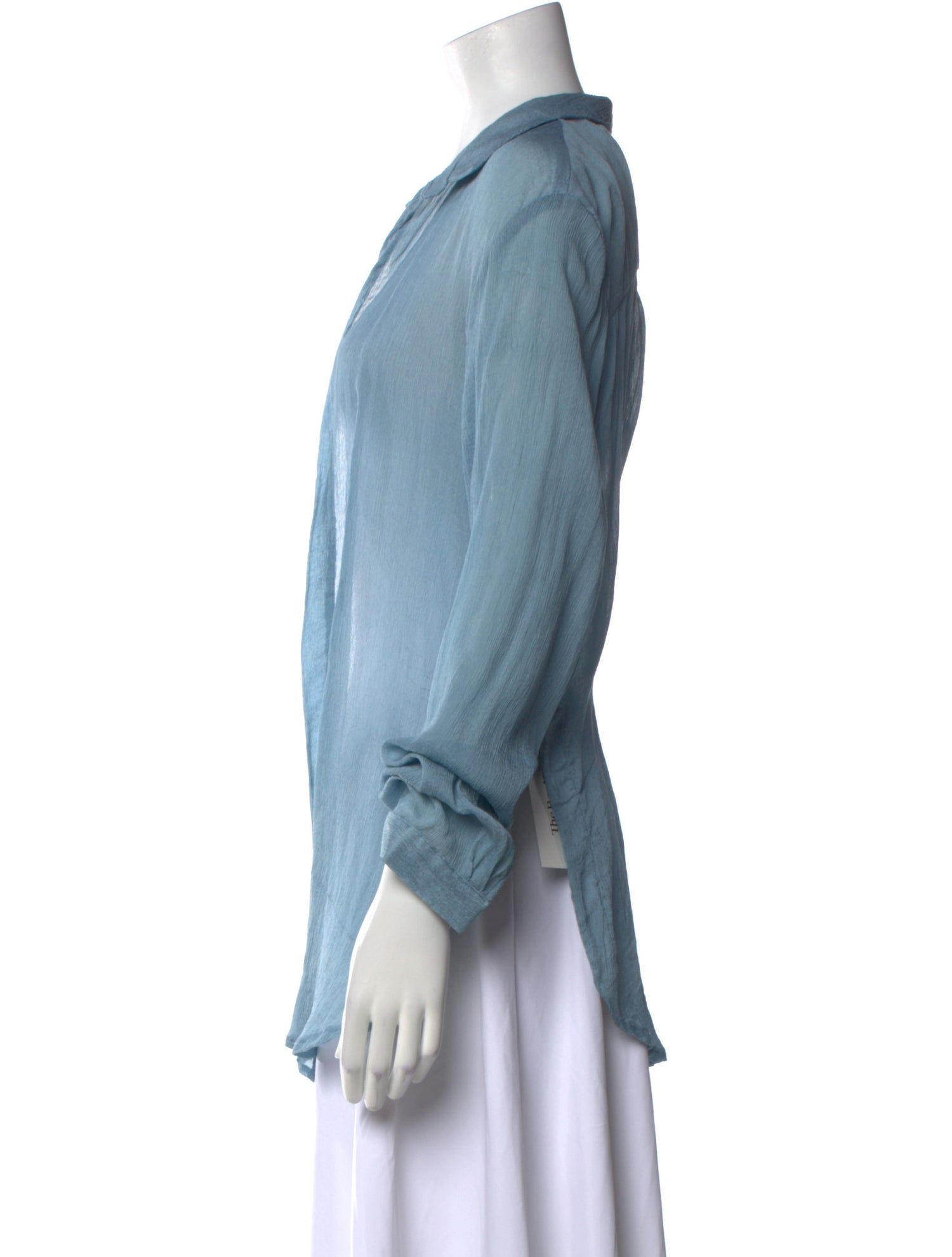 Savannah Morrow The Label Silk Open Front Tunic