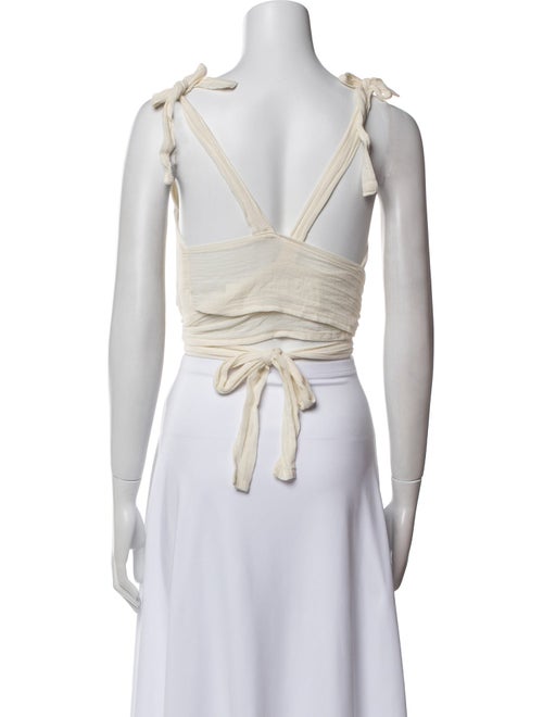 Savannah Morrow The Label Square Neckline Sleeveless Crop Top