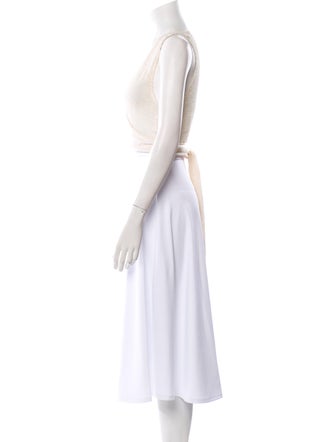 Savannah Morrow The Label Crochet V-Neck Sweater