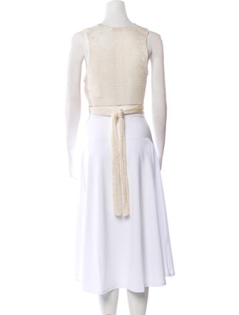 Savannah Morrow The Label Crochet V-Neck Sweater