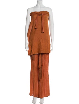 Savannah Morrow The Label Silk Fringe Trim Accent Pant Set