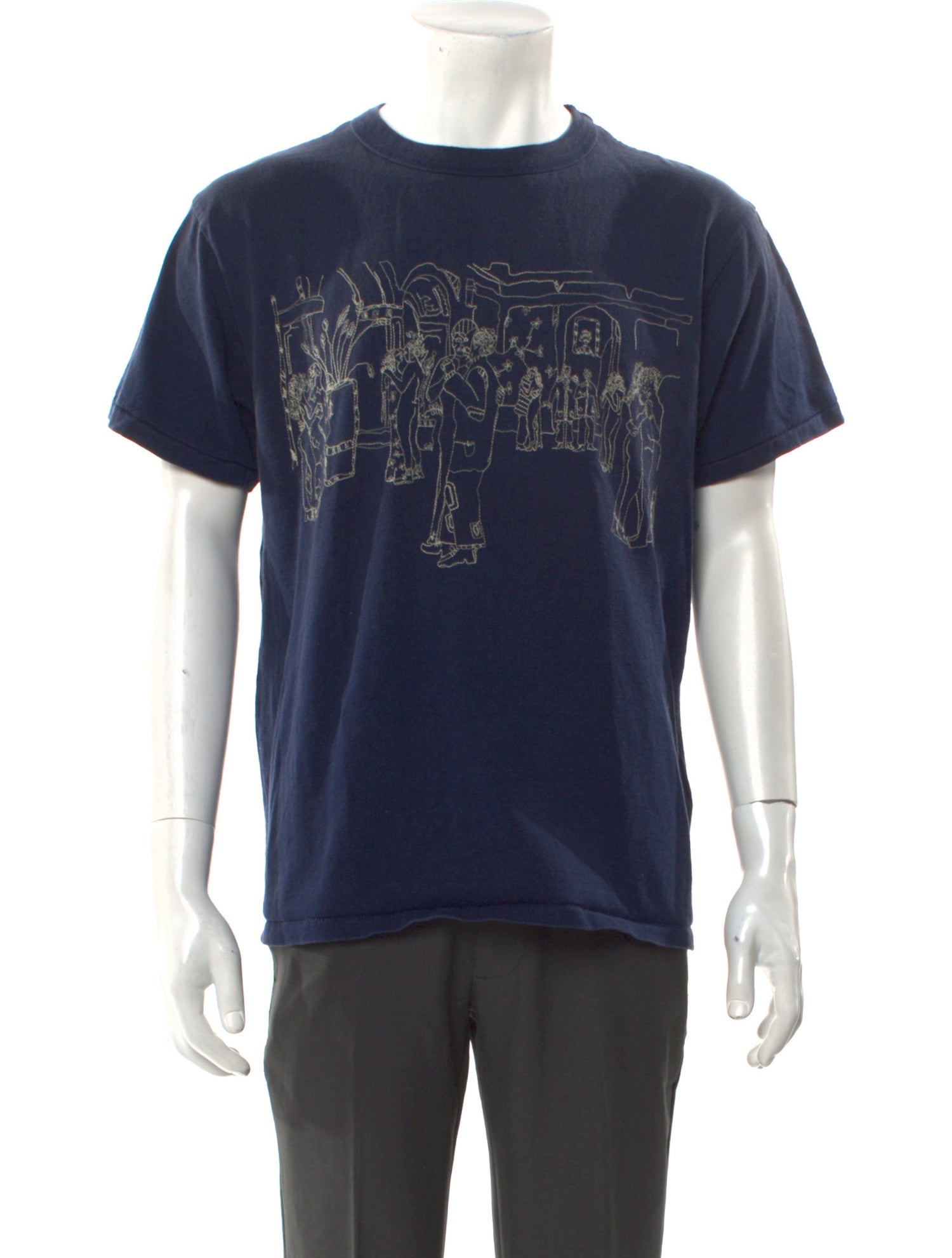 Samuel Zelig Graphic Print Crew Neck T-Shirt