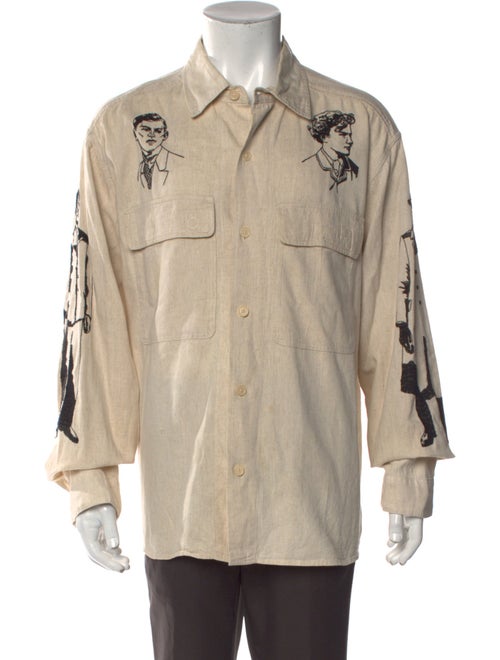 Samuel Zelig Graphic Print Long Sleeve Shirt