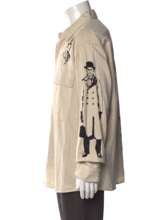 Samuel Zelig Graphic Print Long Sleeve Shirt