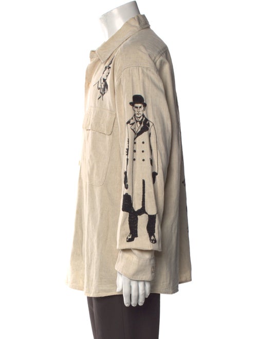 Samuel Zelig Graphic Print Long Sleeve Shirt