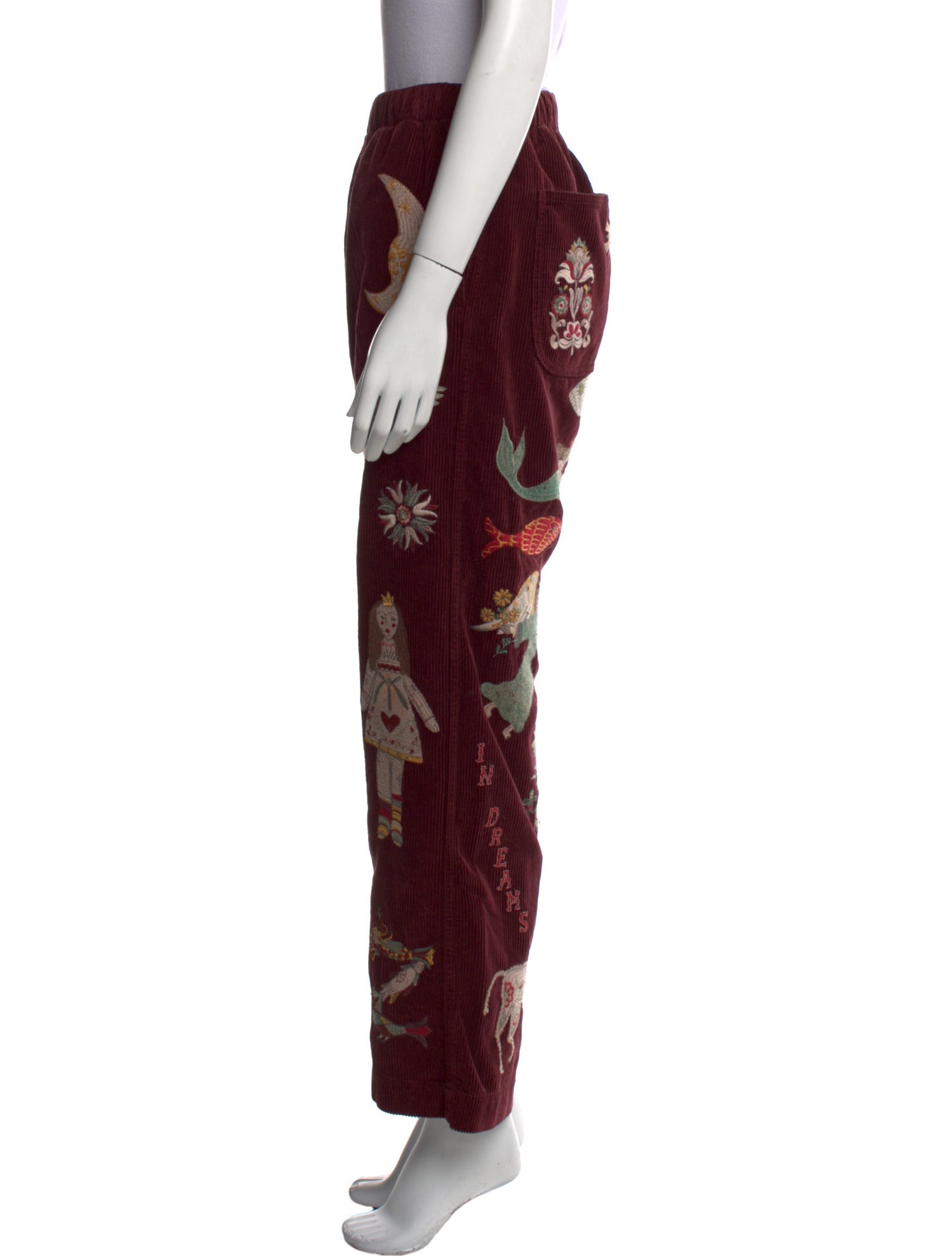 Samuel Zelig Printed Wide Leg Pants