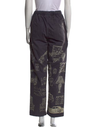 Samuel Zelig Printed Wide Leg Pants