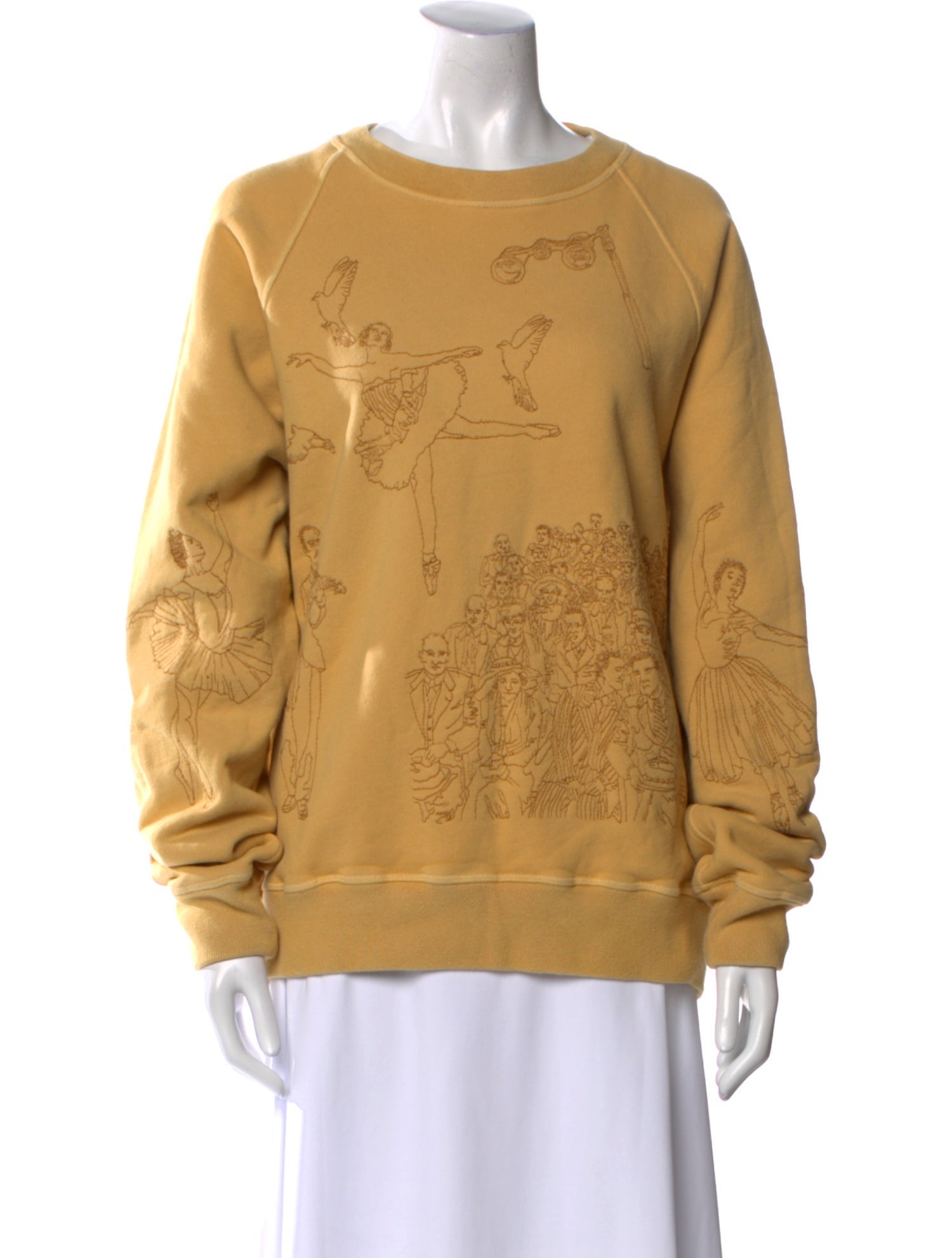 Samuel Zelig Graphic Print Crew Neck Sweatshirt