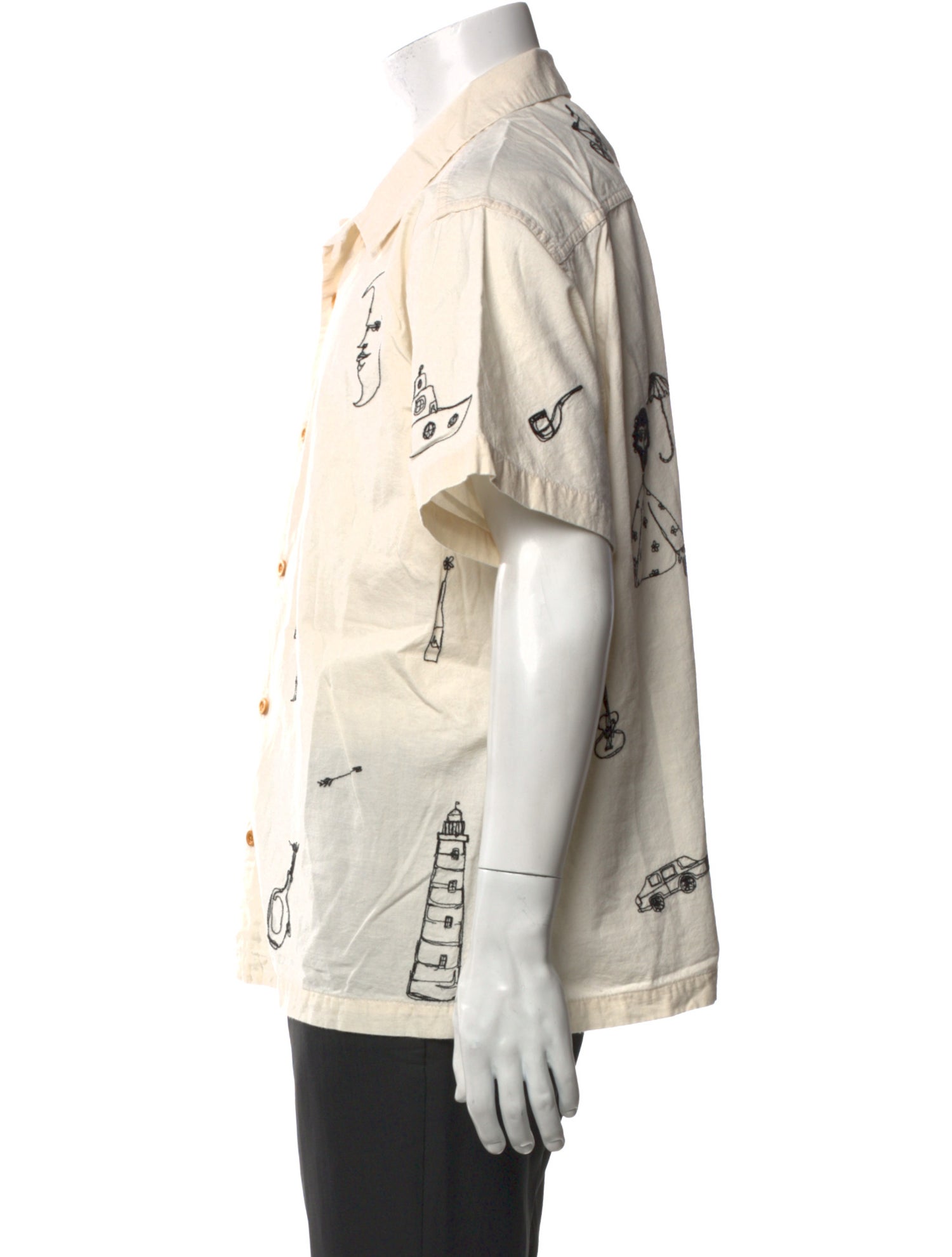 Samuel Zelig Graphic Print Short Sleeve Shirt