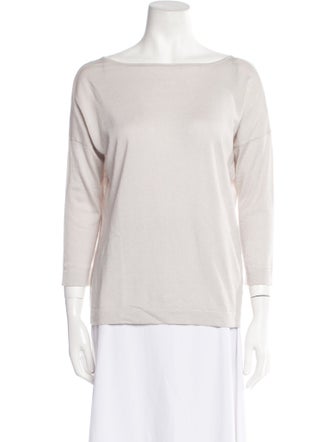 Snobby Sheep Silk Bateau Neckline Sweater