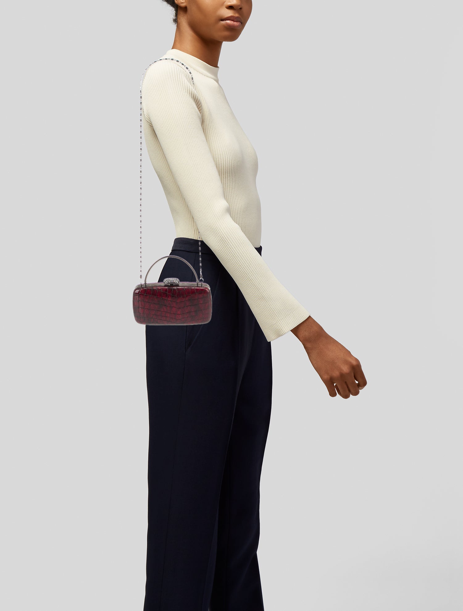 Scheilan Leather Minaudière