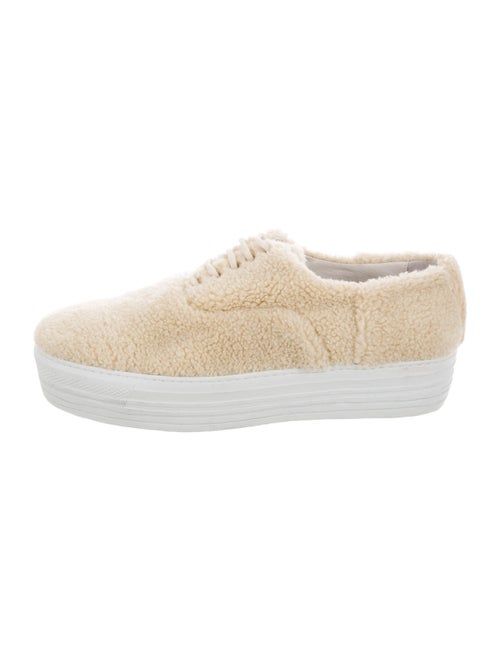 Joshua Sanders Shearling Platform Sneakers