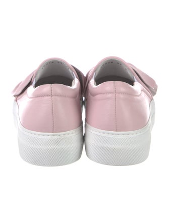 Joshua Sanders Leather Ruffle Embellishment Sneakers