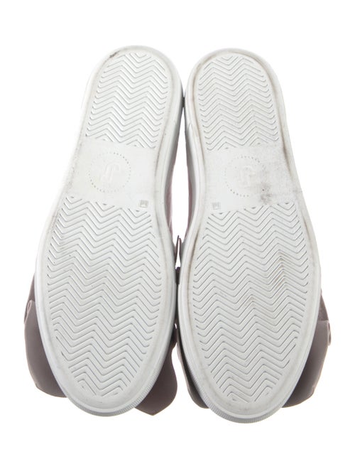 Joshua Sanders Leather Ruffle Embellishment Sneakers