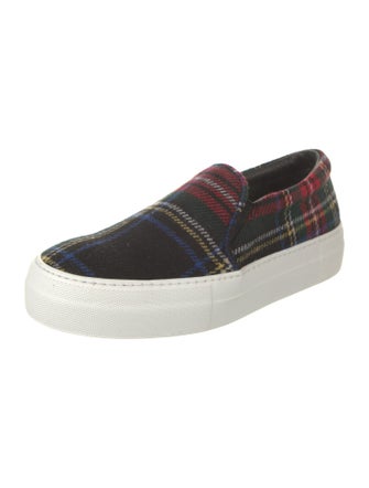 Joshua Sanders Plaid Print Loafer Sneakers
