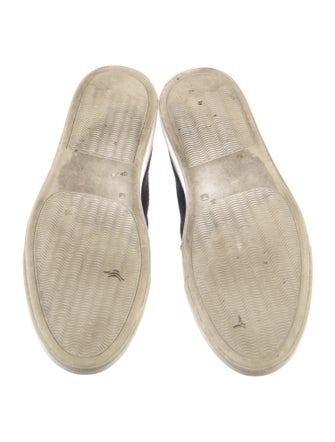 Joshua Sanders Wool Embroidered Accent Sneakers