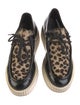 Joshua Sanders Patent Leather Animal Print Oxfords