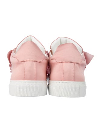 Joshua Sanders Leather Ruffle Embellishment Sneakers