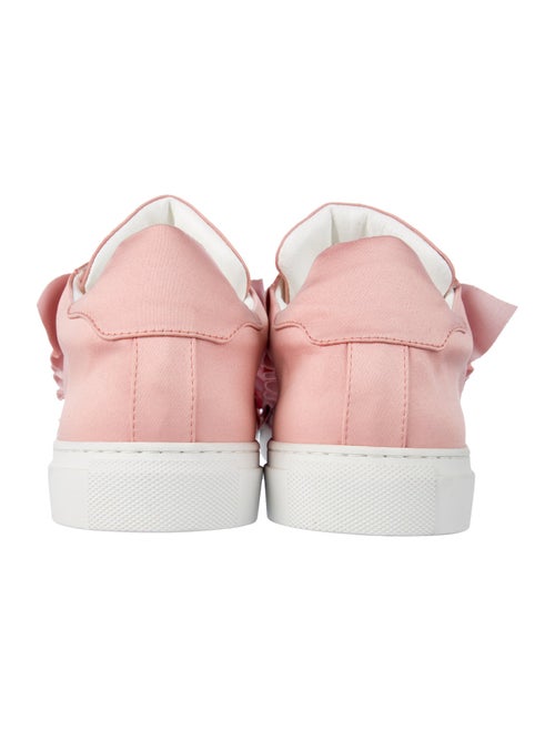 Joshua Sanders Leather Ruffle Embellishment Sneakers
