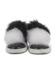 Joshua Sanders Leather Fur Trim Sneakers